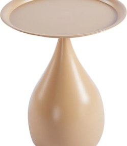 Βοηθητικό τραπέζι Samino pakoworld μέταλλο cappuccino Φ39x46εκ