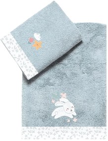 Πετσέτες Παιδικές Kounelito (Σετ 2τμχ) Raf Kentia Towels Set 70x125cm 100% Βαμβάκι
