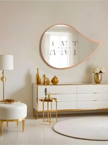 Stewehome Ασύμμετρος καθρέφτης τοίχου από γυαλί 75x50 cm