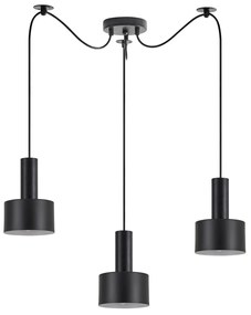 Φωτιστικό Οροφής Τρίφωτο Homelighting 77-8542 Black