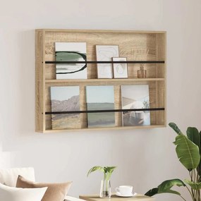 vidaXL Ράφι Περιοδικών Δρύς Sonoma 100 x 12 x 70 εκ Επεξεργασμένο ξύλο