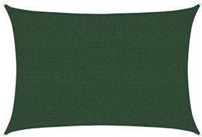 vidaXL Πανί Σκίασης Σκούρο Πράσινο 2,5 x 4 μ. από HDPE 160 γρ./μ²