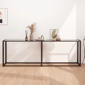 vidaXL Τραπέζι Κονσόλα Διαφανές 220 x 35 x 75,5 εκ. από Ψημένο Γυαλί