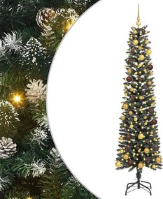 vidaXL Τεχνητό Χριστουγεννιάτικο Δέντρο με 300 LED Πράσινο 210 cm
