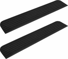 vidaXL Ράμπες Πεζοδρομίου / Πόρτας 2 τεμ. 110x21x2,5 εκ. από Καουτσούκ