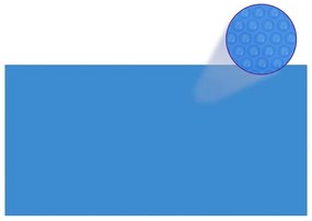 Κάλυμμα Πισίνας Ορθογώνιο Μπλε 732 x 366 εκ. από Πολυαιθυλένιο