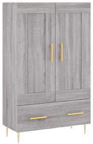 vidaXL Ντουλάπα Γκρι Sonoma 69,5 x 31 x 115 εκ. από Επεξεργασμένο Ξύλο