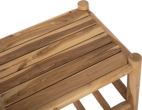 ΣΕΤ ΣΑΛΟΝΙ 4ΤΜΧ EDDARD HM9340 ΑΠΟ ΜΑΣΙΦ ΞΥΛΟ TEAK  ΦΥΣΙΚΟ - ΛΕΥΚΟ