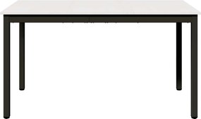 vidaXL Τραπεζαρία Λευκό 140 x 80 x 75 cm Στερεά ξυλεία πεύκου
