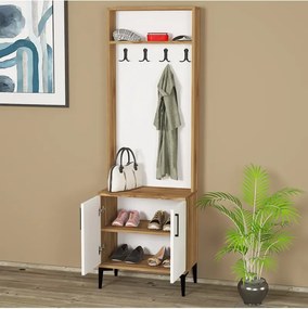 Stewehome Ντουλάπα παπουτσοθήκη (Λευκό) 60x185x185 cm