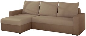 Γωνιακός καναπές Luno-Μπεζ καφέ - 237.00Χ150.00Χ90.00cm
