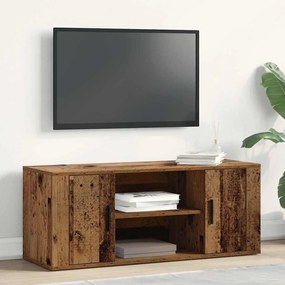 vidaXL Ντουλάπα τηλεόρασης από παλιό ξύλο 100x35x40 εκ. Κατασκευασμένο από MDF