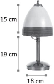 Επιτραπέζιο φωτιστικό InLight 3432-Ασημί