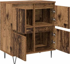 vidaXL Πλαϊνό γραφείο Παλιό ξύλο 60 x 35 x 70 cm