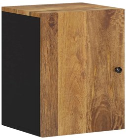 vidaXL Ντουλάπι Μπάνιου Επιτοίχιο 38x33x48 εκ. από Μασίφ Ξύλο Μάνγκο