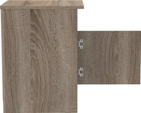 Κομοδίνο Galdi pakoworld σε καρυδί απόχρωση 40x45x60εκ