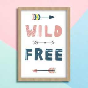 Παιδικός πίνακας Wild &amp; Free KD133 21x30cm Εκτύπωση Πόστερ (χωρίς κάδρο)