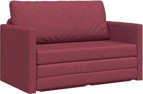 vidaXL Κρεβάτι καναπές 110cm Κόκκινο ύφασμα