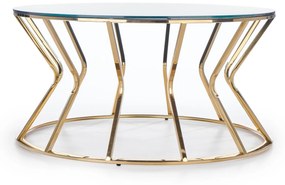 AFINA, coffee table, mirror / gold DIOMMI V-CH-AFINA-LAW