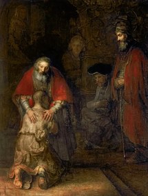 Αναπαραγωγή Return of the Prodigal Son (1668-69), Rembrandt Harmensz van Rijn