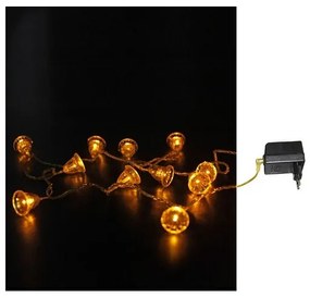 Καμπάνες Πορτοκαλί με 100 Led εσωτ.χώρου Lumen 30-4110099