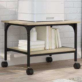 vidaXL Βάση Εκτυπωτή 2 Επιπέδων Sonoma Δρυς 50x40x38 εκ Επεξ. Ξύλο