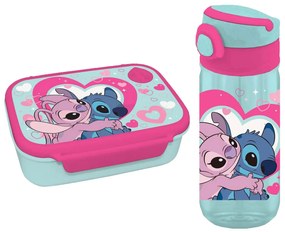 Φαγητοδοχείο 800ml & Παγούρι 500ml Must Lilo & Stitch 000565109