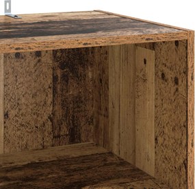 vidaXL Πλαϊνό γραφείο Παλαιωμένο ξύλο 45 x 41 x 185 εκ.
