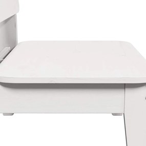 Καρέκλα κήπου vidaXL Λευκό 60x52,5x72 cm Ξύλο πεύκο μασίφ