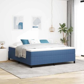 vidaXL Σκελετός Κρεβατιού Μπλε 180 x 200 cm Βελούδο