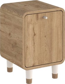 Κομοδίνο Doro Megapap χρώμα sepet oak 35,3x34x51εκ.