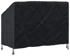 vidaXL Κάλυμμα Παγκάκι Κήπου Μαύρο 134 x 70 x 65 / 94 cm Ύφασμα 420D