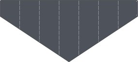 VidaXL Περίγραμμα γκαζόν 4 τμχ. 100 x 45 cm Ατσάλι Ανθρακί