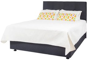 Artekko Kreat Κρεβατι Ύφασμα Γκρί 150Χ200 (210x150x128)cm Artekko 785-1010