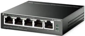 TP-LINK Easy Smart Switch TL-SG105PE, 5-Port Gbit, 4-Port PoE+, Ver. 2.0