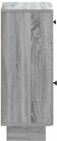 vidaXL Ντουλάπι Αποθήκευσης Μπάνιου EDE Γκρι Sonoma 30 x 31 x 80 εκ.