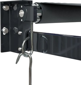 vidaXL Τέντα Πτυσσόμενη Ανθρακί 4,5 x 3 μ. Ύφασμα και Αλουμίνιο