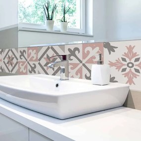 Tile Cover Pink πλακάκια διακόσμησης τοίχων κουζίνας και μπάνιου - 31224