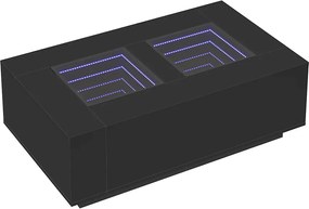 vidaXL Τραπεζάκι Σαλονιού Infinity LED Μαύρο 116x69x40 εκ.