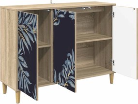 vidaXL Πλαϊνό γραφείο DOKKUM Sonoma 102 x 33 x 75 εκ.