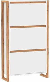 Παπουτσοθήκη Λευκό Eik 70 x 25 x 125 cm
