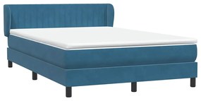 ΚΡΕΒΑΤΙ BOXSPRING ΜΕ ΣΤΡΩΜΑ ΣΚΟΥΡΟ ΜΠΛΕ 140X210 ΕΚ. ΒΕΛΟΥΔΙΝΟ 3317695