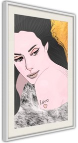 Αφίσα - Love Tattoo - 40x60 - Χρυσό - Με πασπαρτού