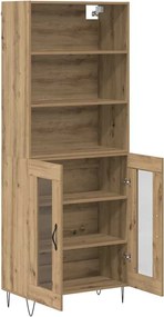 vidaXL Highboard 2 pcs Artisan Oak Επεξεργασμένο ξύλο