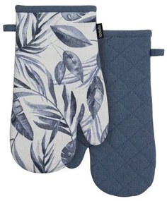 Γάντια Κουζίνας Blue Lagoon (Σετ 2Τμχ) 41149 18x33cm Blue-White Ladelle Cotton