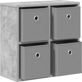 vidaXL Πλαϊνό γραφείο Σκυρόδεμα Γκρι 49,5 x 22 x 47 εκ