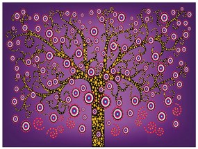 Φωτοταπετσαρία - abstract: tree (violet) 400x309