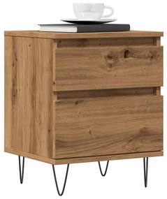 Κομοδίνο τεχνίτης Δρυς 40x35x50 εκ. από Επεξεργασμένο Ξύλο 857418