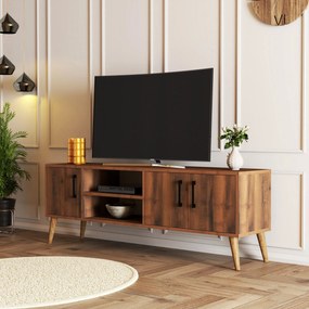 Έπιπλο Τηλεόρασης Καρυδί DOZU 150x34x52