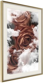 Αφίσα - Heavenly Roses - 30x45 - Χρυσό - Με πασπαρτού